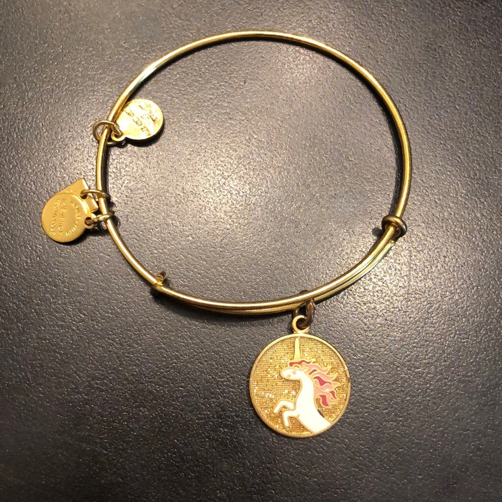Alex and Ani gold unicorn bracelet